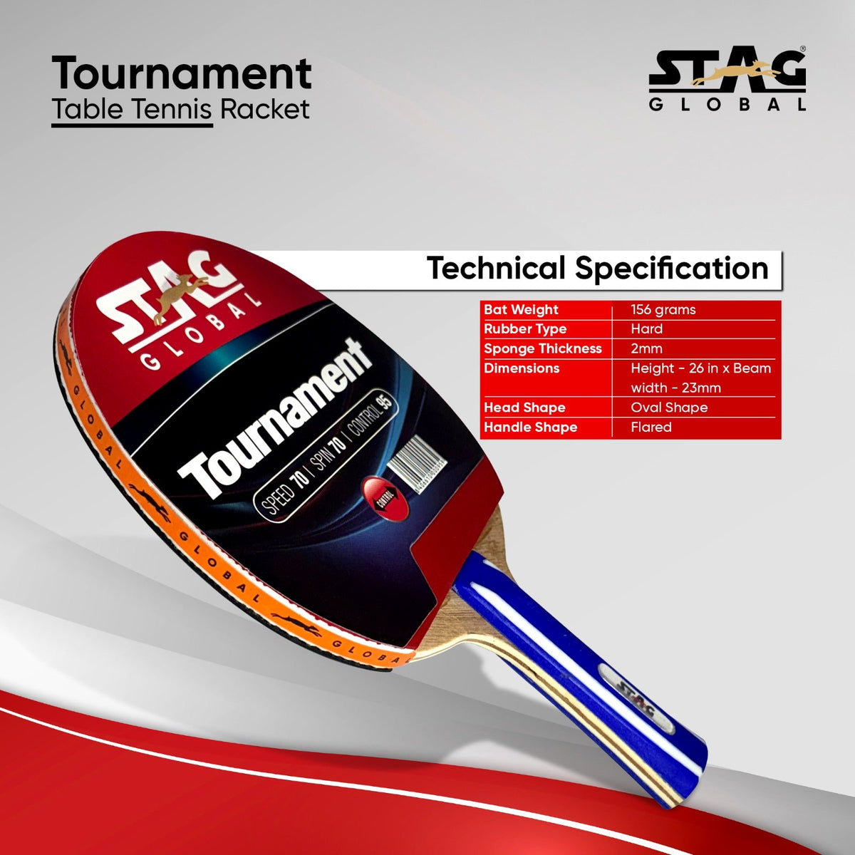 Stag Tournament racket handle