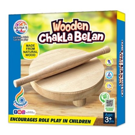 Ratna's Wooden Chakla Belan Set