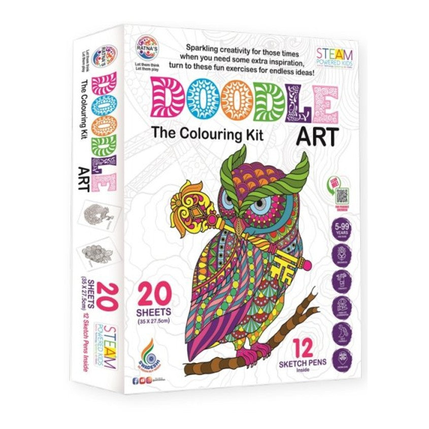 Ratna's Doodle Art Colouring Kit