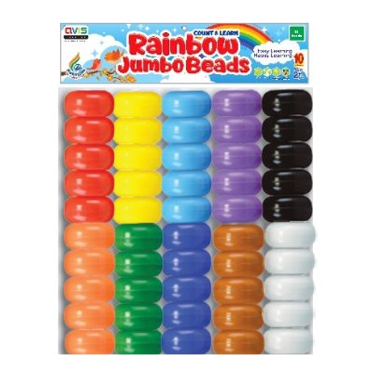 Ratna's Rainbow Jumbo Beads 50