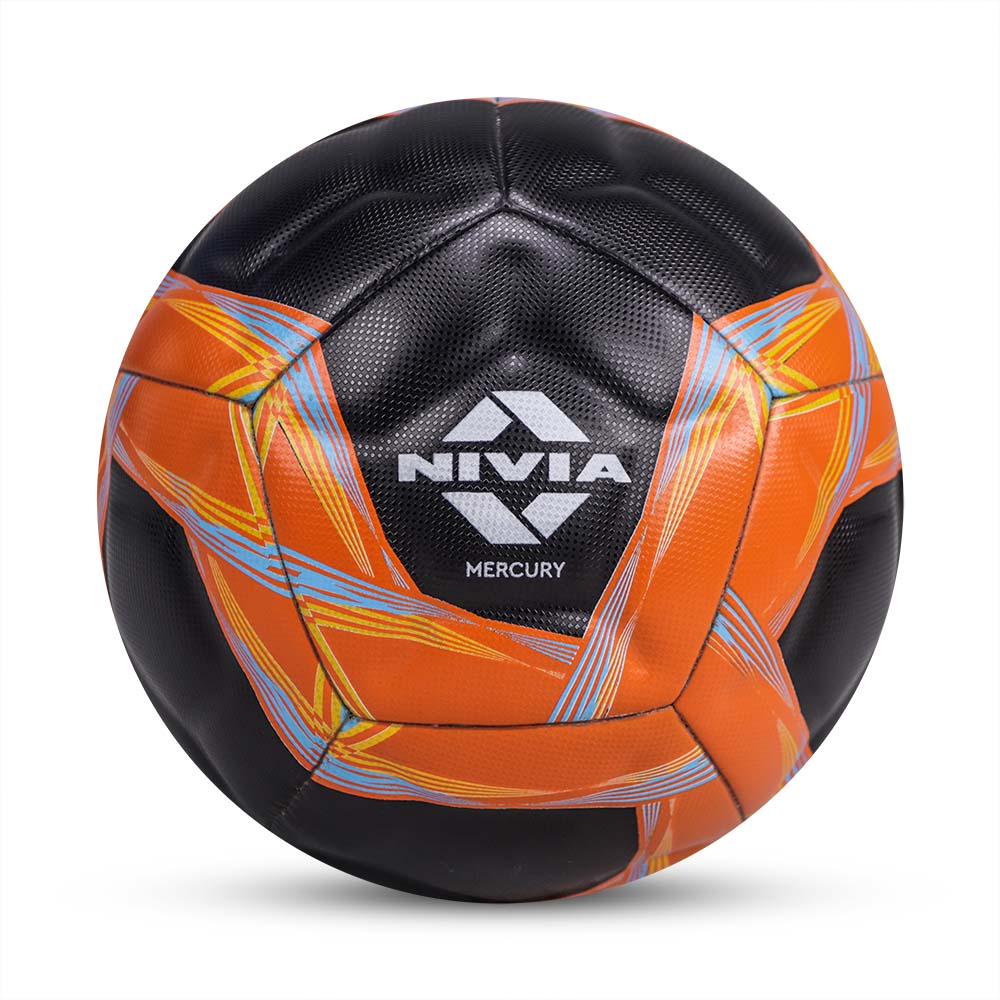 Nivia Mercury Football Black Orange