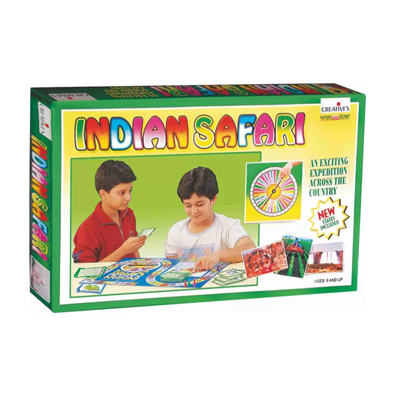 Creative Indian Safari geography game box