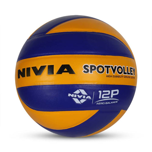 Nivia Spot Volley leather match volleyball