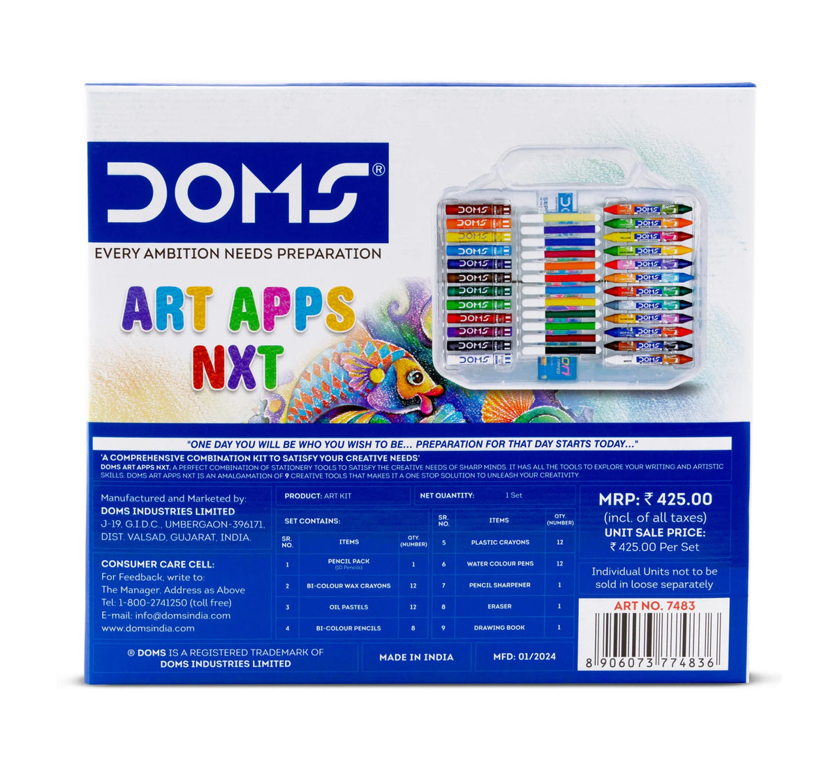 DOMS Art Apps NXT Kit details