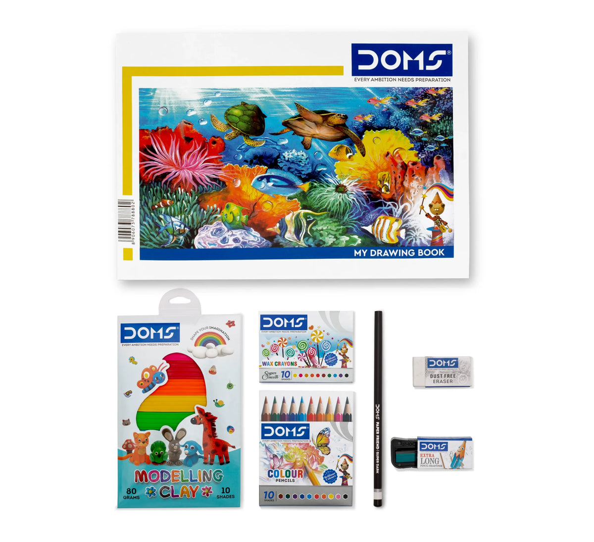 DOMS Fun Fiesta Kit contents