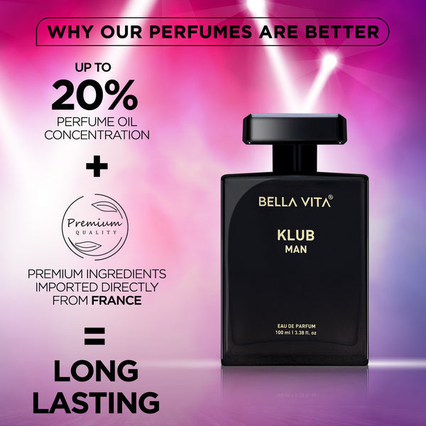 Bella Vita KLUB Man Perfume – long-lasting fragrance
