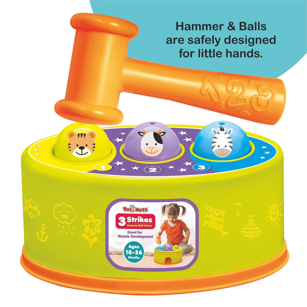 Toymate 3 Strikes Hammer Ball Game