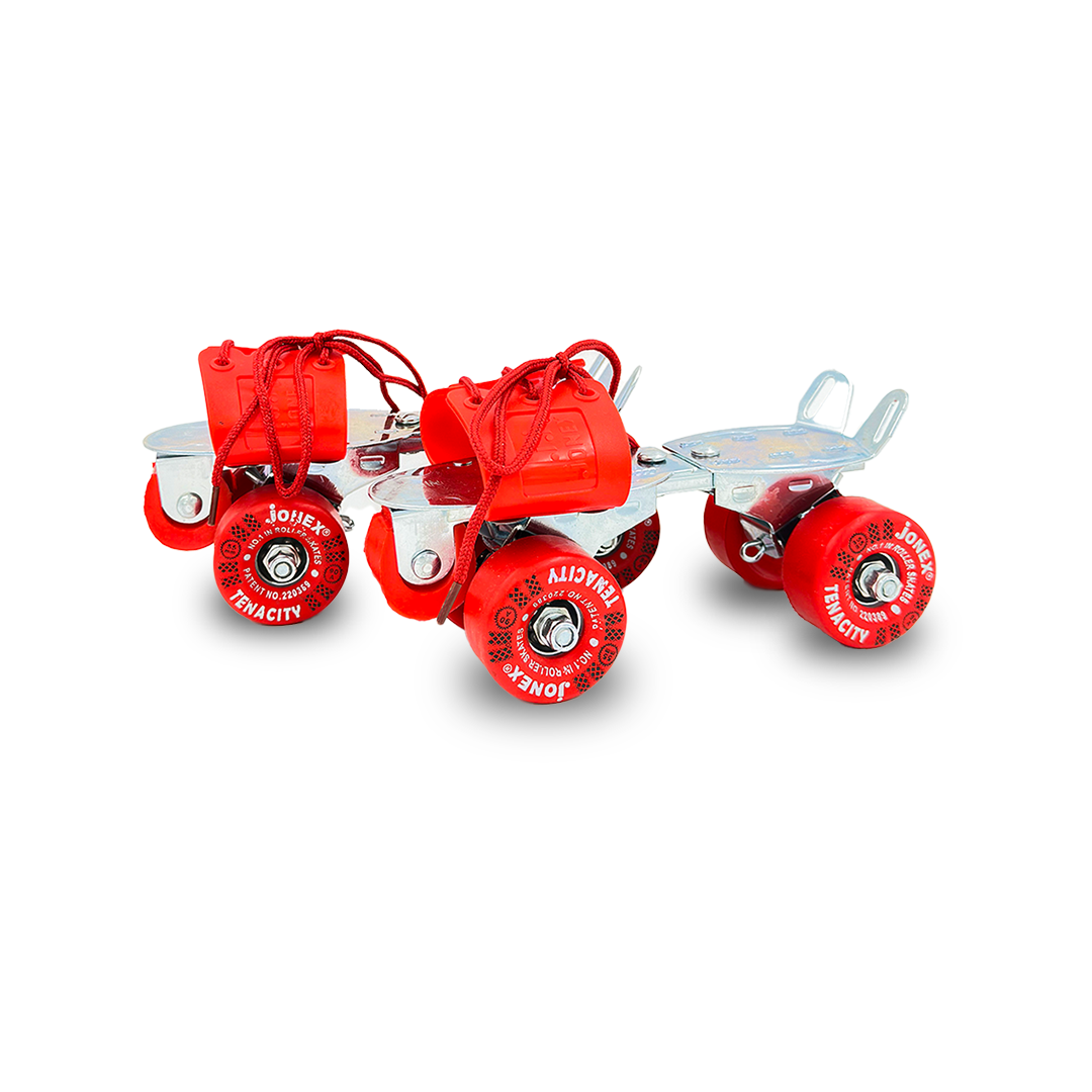 J.J Jonex Tenacity adjustable roller skates, red – pair