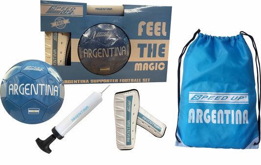 Speedup Argentina supporter football set