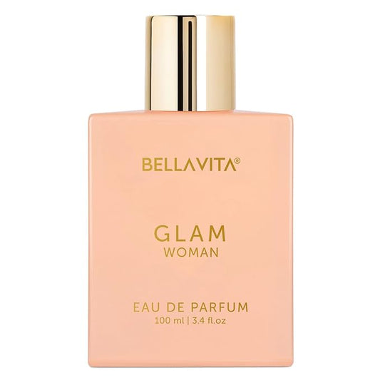 Bella Vita Luxury GLAM | Long Lasting Perfume for Woman | EDP 100ml | African Orange, Jasmine & Patchouli | Floral, Fruity, Woody Premium Fragrance for Women