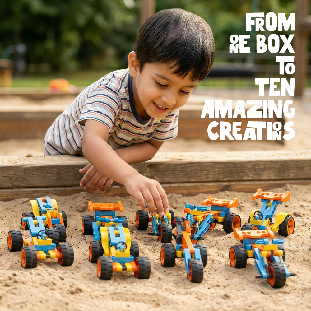Blix Cars 2 Car Assembling Kit with Suspension image 3
