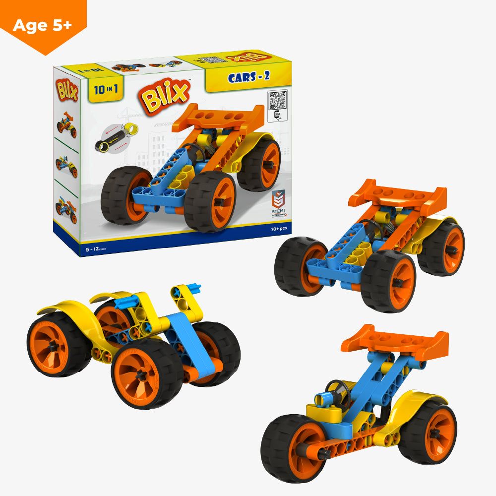 Blix Cars 2 Car Assembling Kit with Suspension image 1