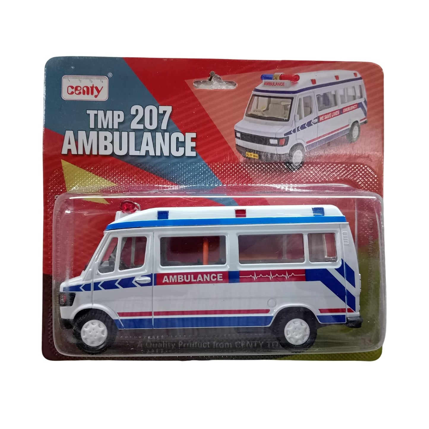 Centy TMP 207 Ambulance, Plastic,White for Kids
