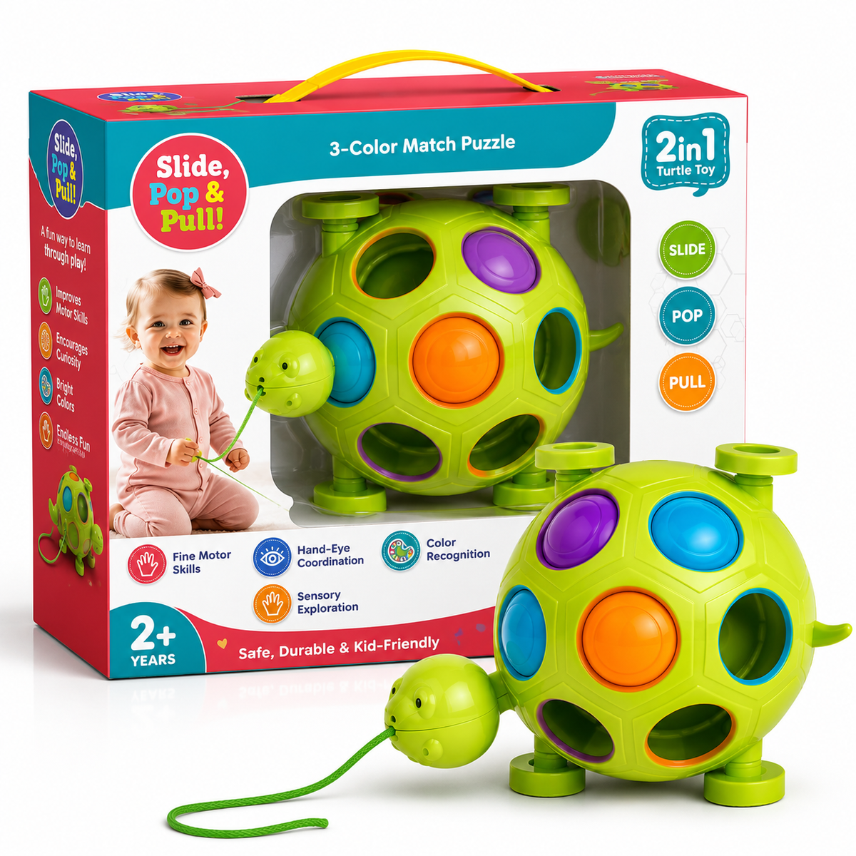 Toymate Slide, Pop & Pull