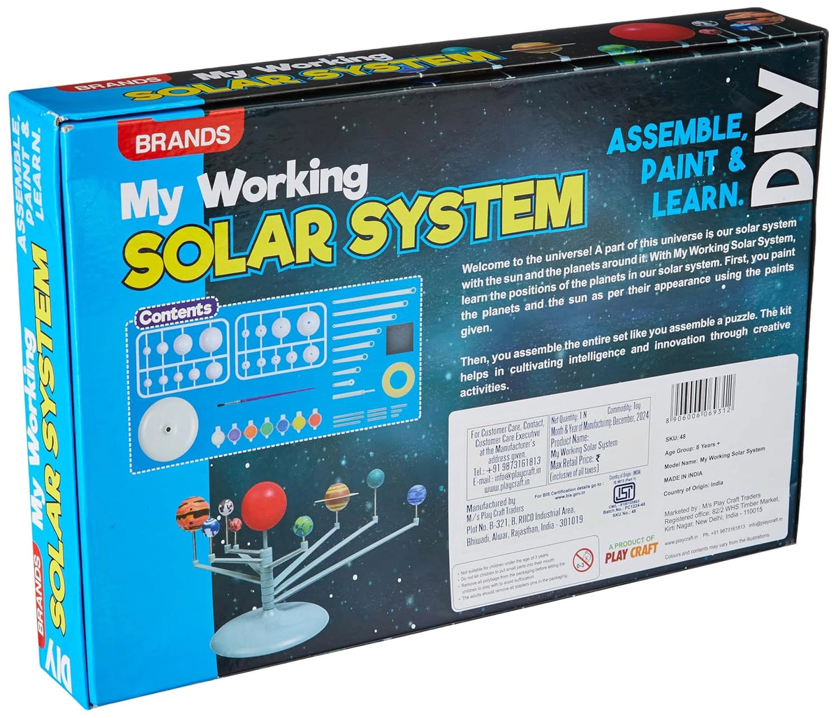 BRANDS My Working Solar System box back