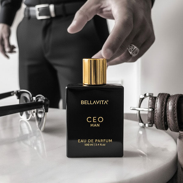 Bella Vita CEO Man Perfume on a desk