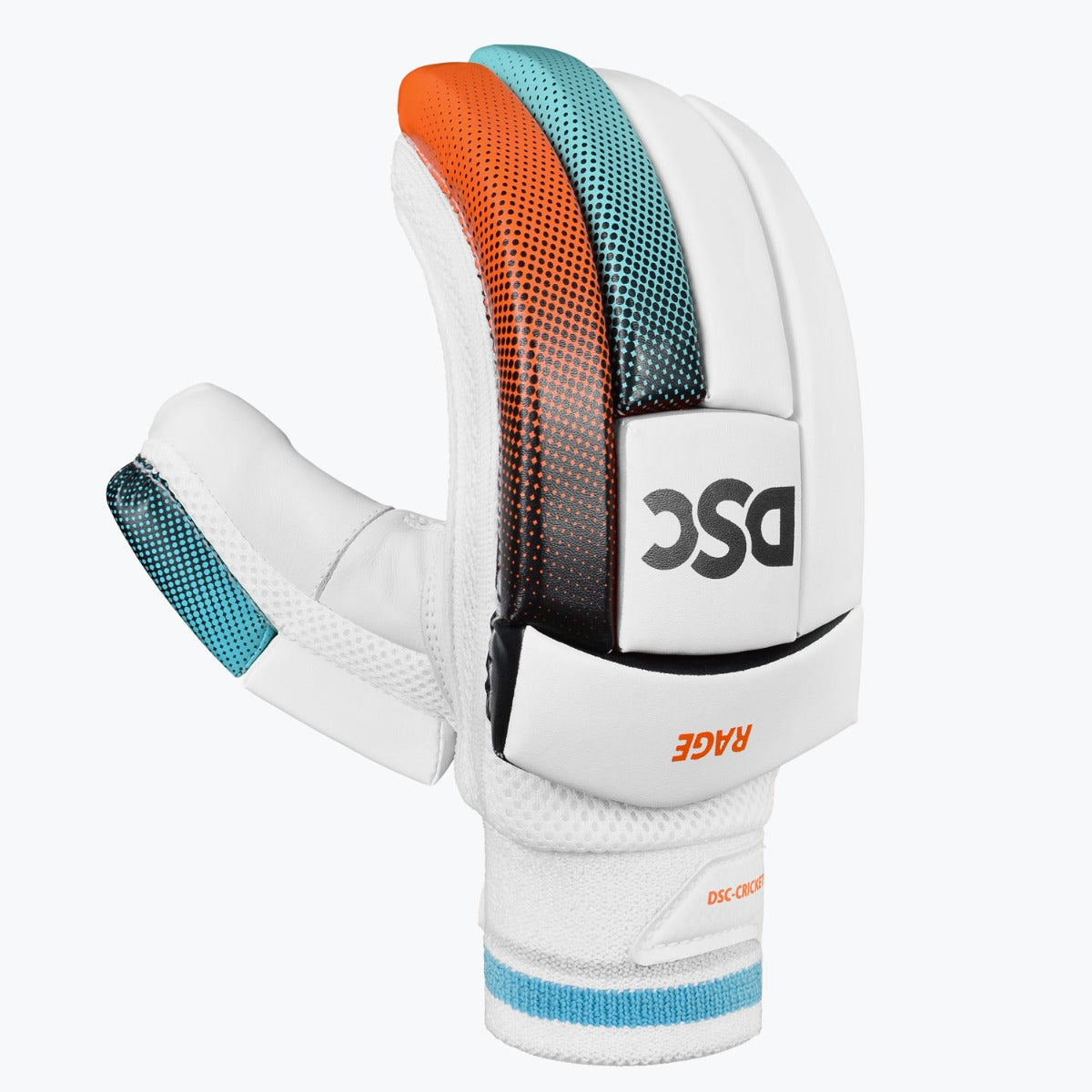 DSC Rage Batting Gloves - Red/Sky