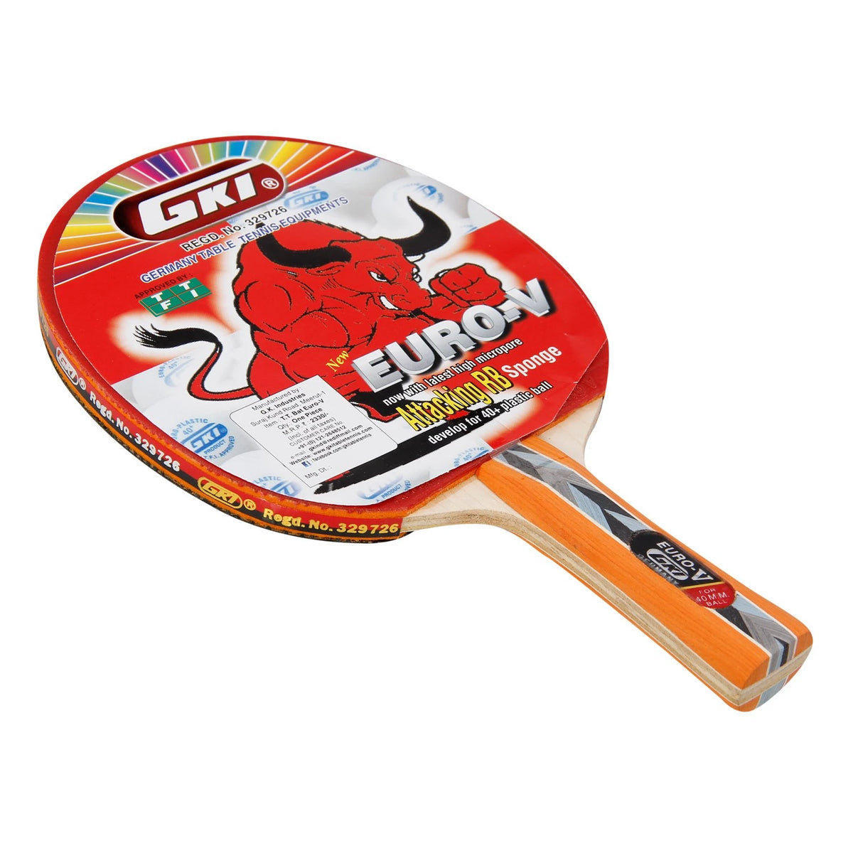 GKI Euro V table tennis racket