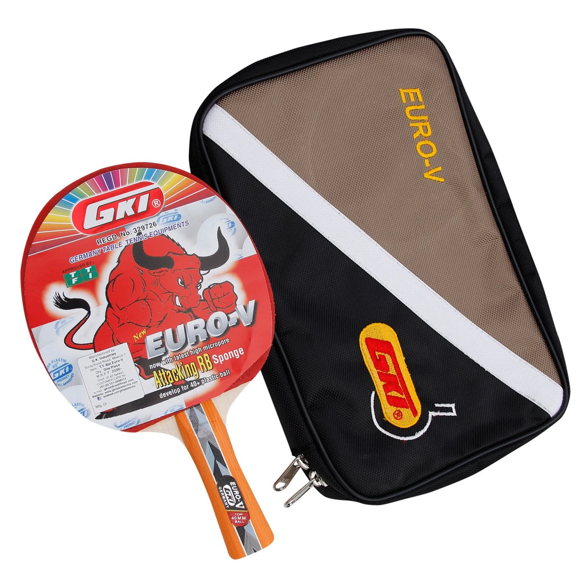 GKI Euro V racket with Euro V case