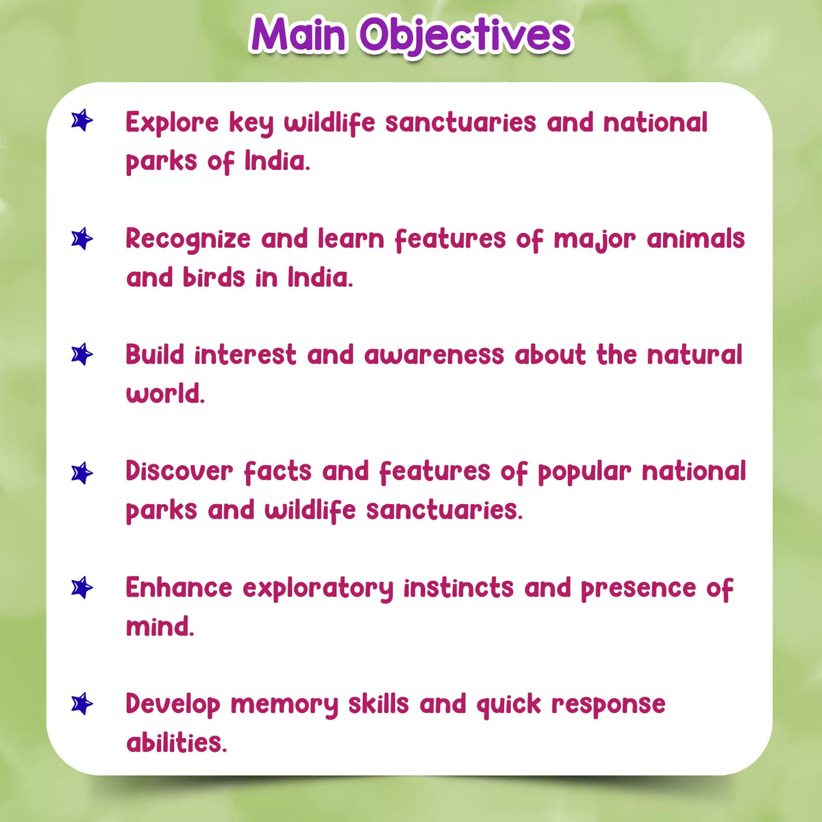 Creative Indian Wildlife Adventure game details