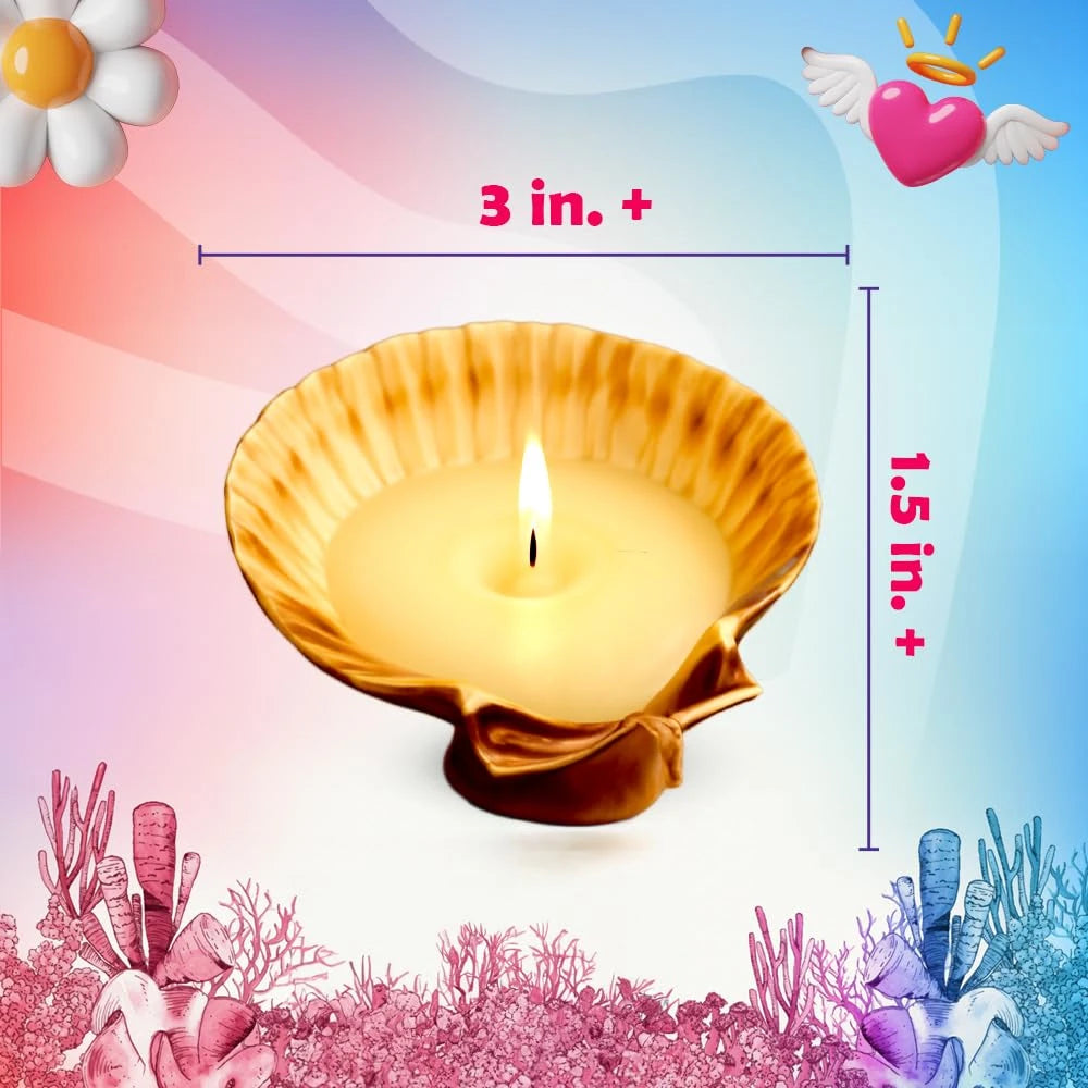 Sea shell candle size