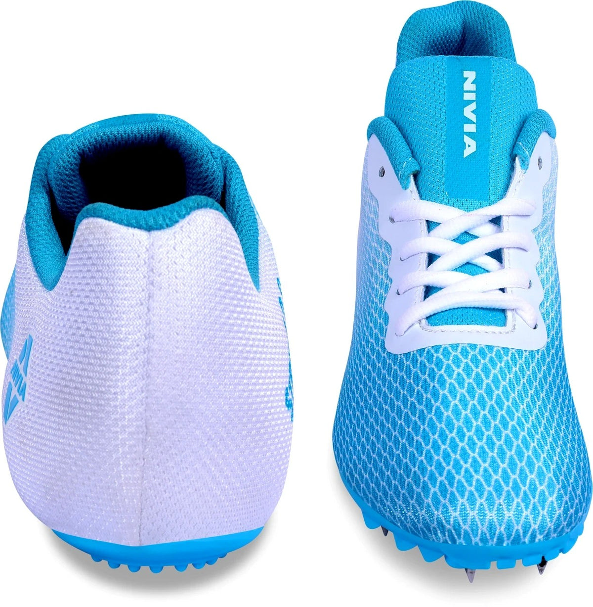 Nivia Stride 2.0 front and back - White/Blue