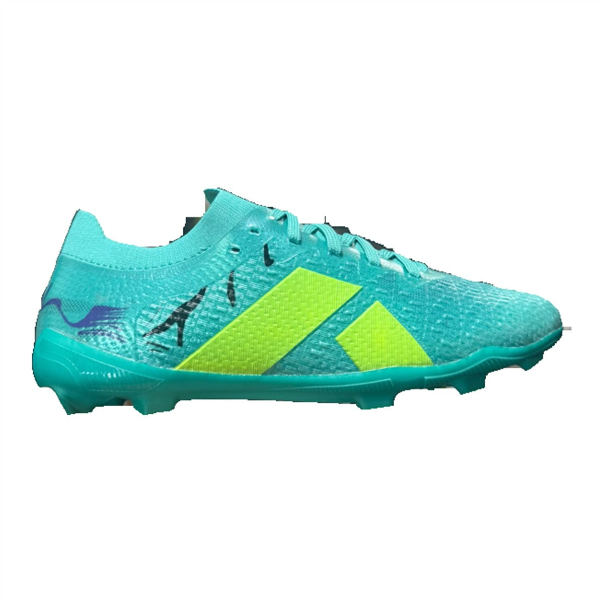 Nivia Volta Football Shoe teal neon green