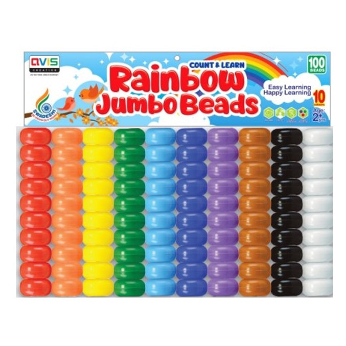 Ratna's Rainbow Jumbo Beads 100