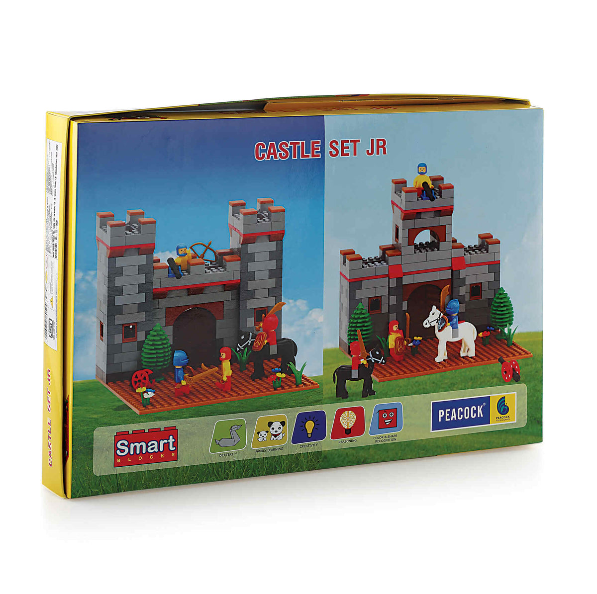 Peacock Castle Set Junior box back