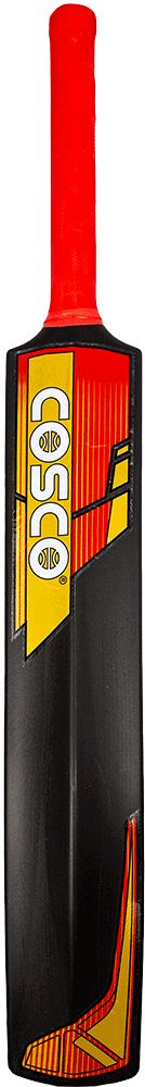 Cosco Sixxer plastic cricket bat, red, back view