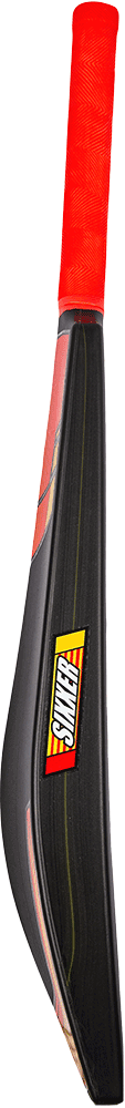 Cosco Sixxer plastic cricket bat, red, side view