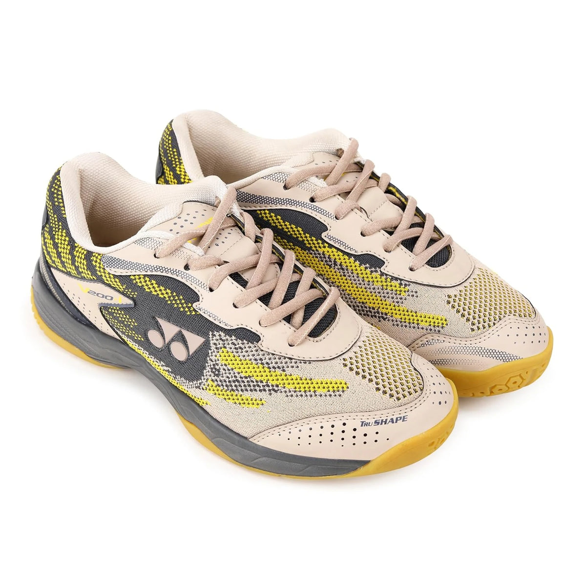 Yonex V200i badminton shoes beige yellow
