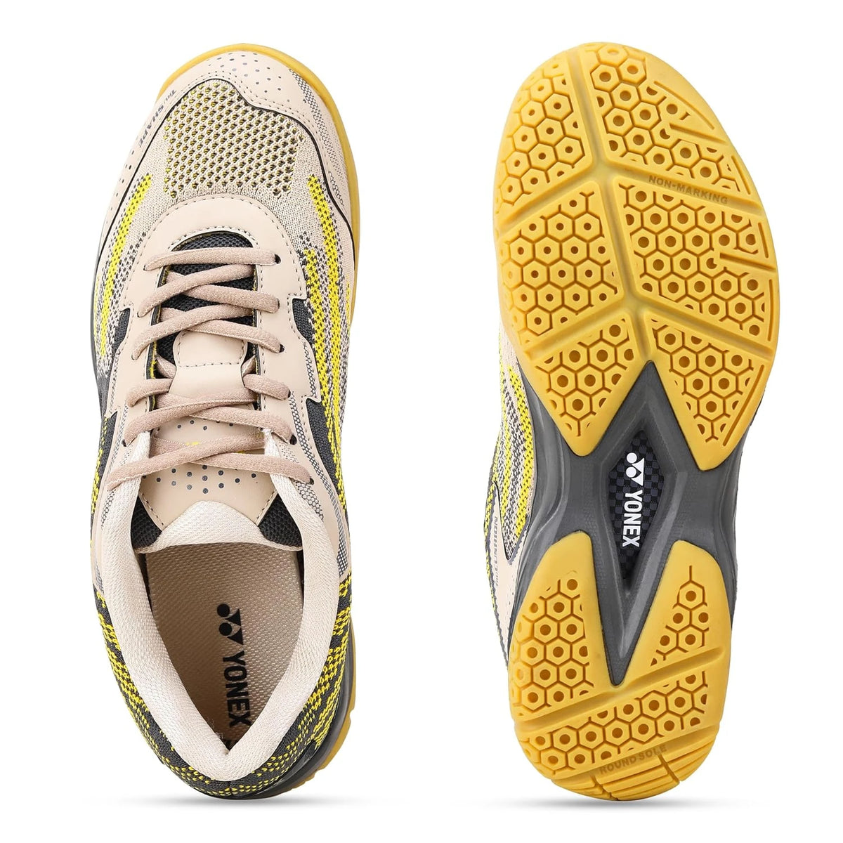 Yonex V200i beige yellow top and sole